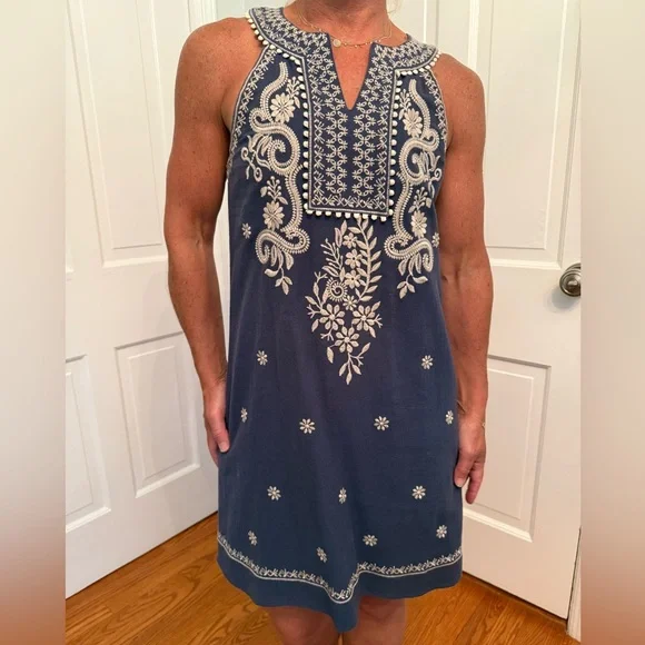 thml sleeveless embroidered dress THML Moroccan Embroidered Dress x-small